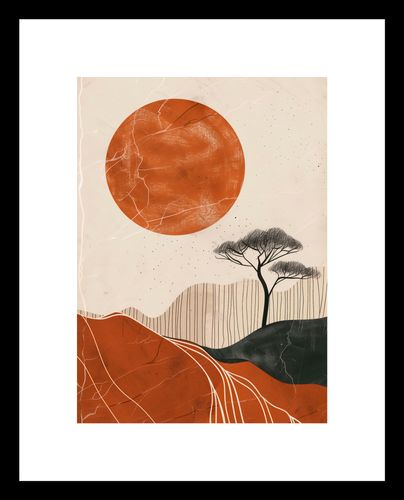 Plakat 13x18cm Afrykański Zachód Słońca na Arena.pl