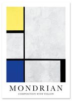 Plakat mondrian kompozycja 50x70 cm