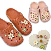 Crocs przypinka Kwiaty charms, do butów Crocs, ozdoba piny stokrotki