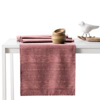 Zestaw obrus + bieżnik plamoodporny VESTA 115x250+35x250 różowy AmeliaHome
