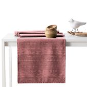 Zestaw obrus + bieżnik plamoodporny VESTA 115x250+35x250 różowy AmeliaHome