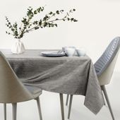 Obrus Plamoodporny VESTA 140x400 Owal kakaowy AmeliaHome