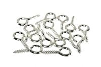 Haczyki WKRĘTY z oczkiem 5x10mm srebrny 20szt.