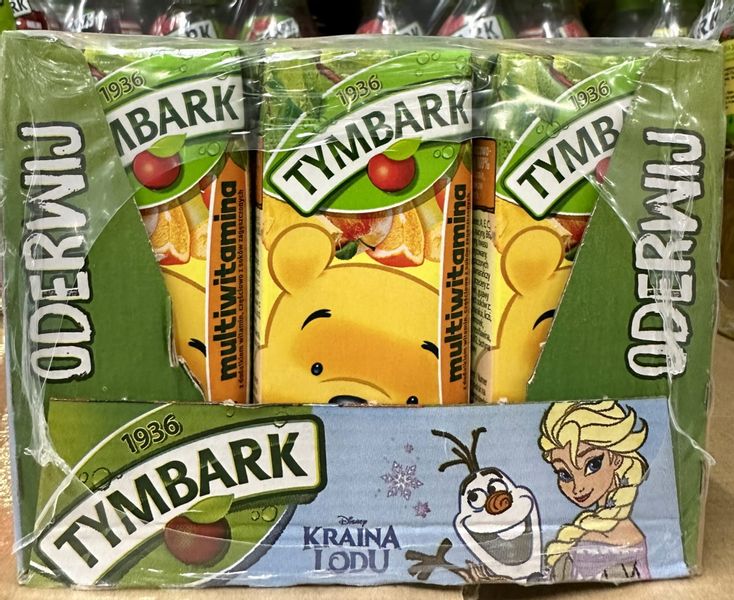 Tymbark sok multiwitamina 200ml - karton zdjęcie 1