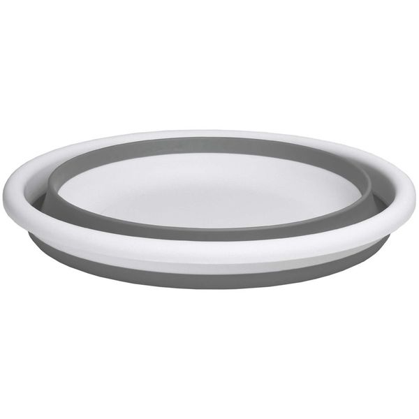 Miska okrągła 37 cm biało-szara COMPACT 9 litrów zdjęcie 4