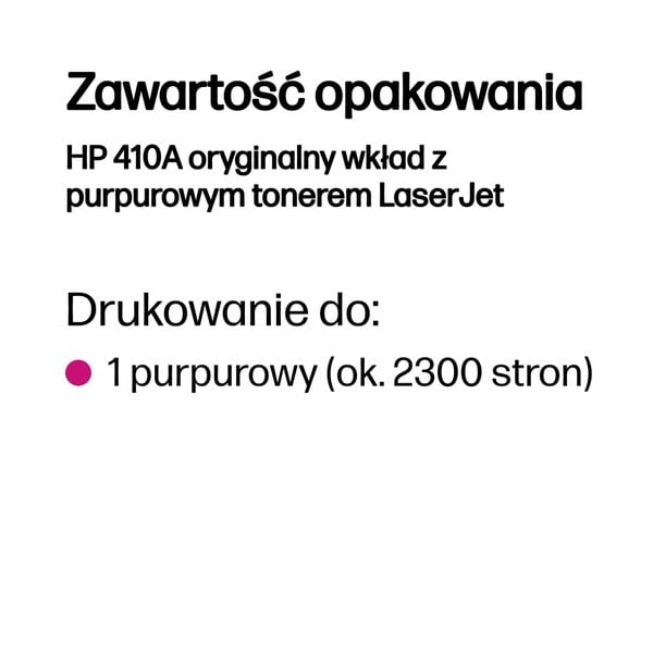 Toner HP 410A magenta zdjęcie 6