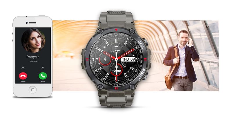 smartwatch giewont szary gw430-2 zdjęcie 4