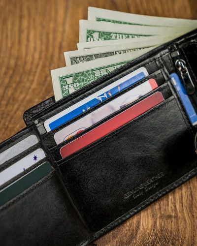 czarny portfel męski skórzany forever young® z przeszyciem na Arena.pl