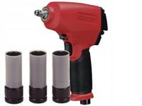 Klucz pneumatyczny udarowy 1/2" Teng Tools ARWM12 + zestaw 3 nasadek