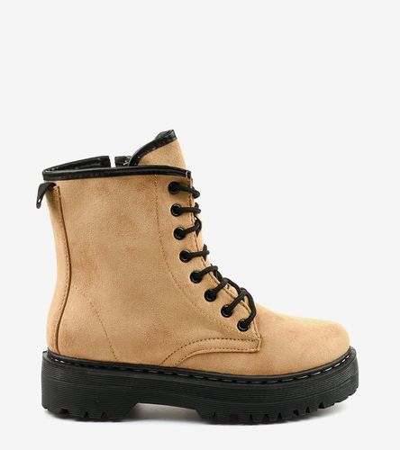 Beżowe botki LKS3 37 na Arena.pl