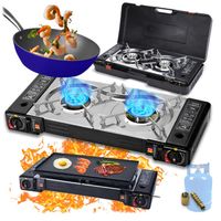 KUCHENKA TURYSTYCZNA GAZOWA PRZENOŚNA DWUPALNIKOWA NA KARTUSZE BUTLE