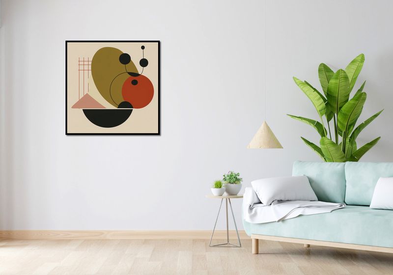 Plakat 80x80cm Geometryczny Balans zdjęcie 4