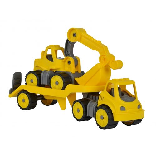 Big Samochód Laweta Power Worker + Koparka na Arena.pl