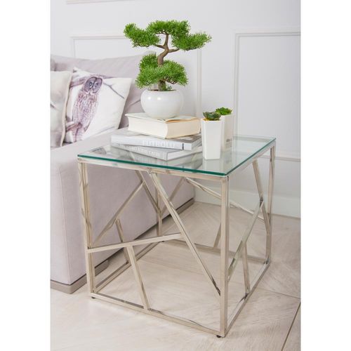 STOLIK KAWOWY LASIMA SILVER 55 CM na Arena.pl