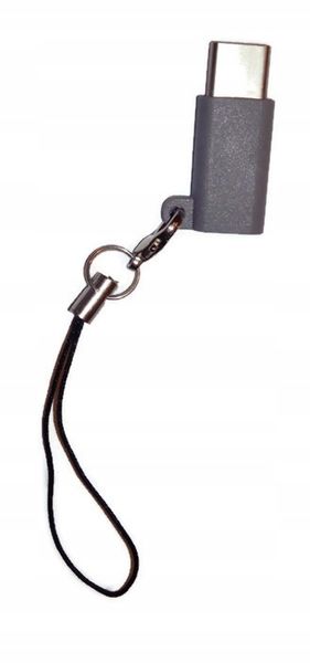 Przejściówka adapter micro typ c grey LG Xiaomi zdjęcie 1