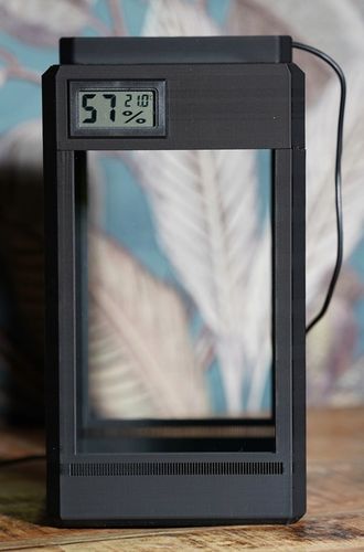 Terrarium dla skakuna modliszki pająka - Oświetlenie Higrometr Termometr na Arena.pl