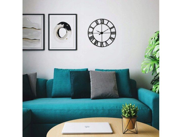 Zegar ścienny retro loft rzymski metalowy 50cm zdjęcie 4