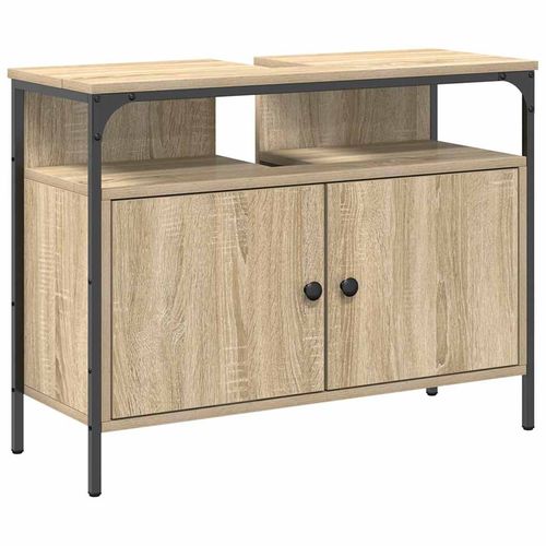 Zestaw mebli łazienkowych 4 pcs dąb sonoma 33 x 33 x 185.5 cm na Arena.pl