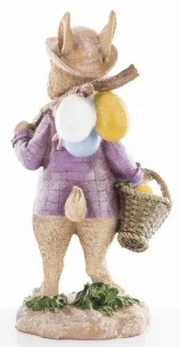 FIGURKA - WIELKANOCNY ZAJĄC KRÓLIK Z PISANKAMI II na Arena.pl