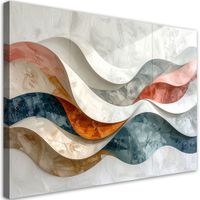 Obraz do salonu sypialni biura loftu, Abstrakcyjne fale 120x80