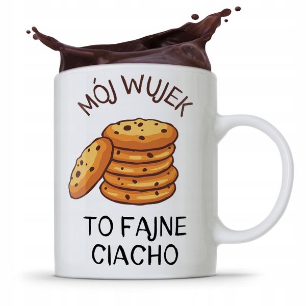 Kubek Prezent Dla Wujka Mój Wujek To Fajne Ciacho Z Nadrukiem Ze Zdjęciem zdjęcie 1