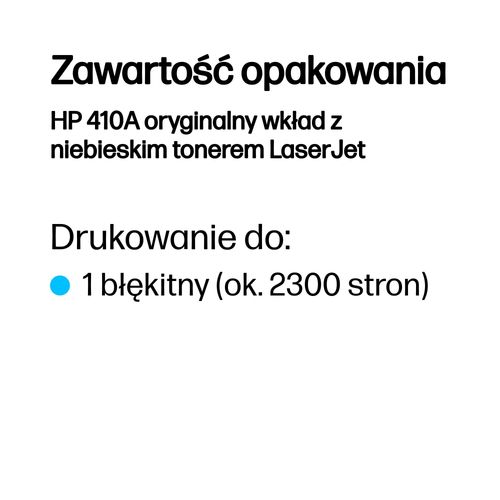 Toner HP 410A cyan na Arena.pl