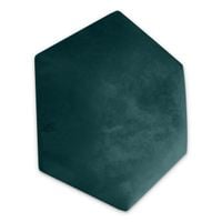 PANELE TAPICEROWANE PLASTER MIODU Heksagon TURKUSOWY 26cm x 30cm