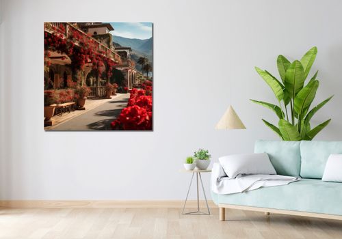 Obraz 100x100cm Czerwona Idylla na Arena.pl