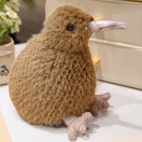 Pluszowy Ptak Kiwi Pluszak Maskotka Przytulanka Jasnobrązowy 21cm