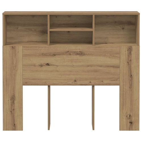 Zagłówek z półkami, dąb artisian, 120x19x103,5 cm na Arena.pl