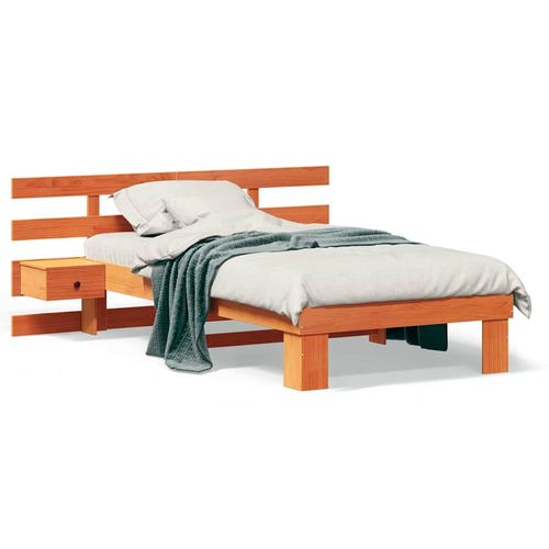 Ramka łóżka Woskowy brąz 80 x 200 cm Lite drewno sosnowe na Arena.pl