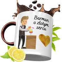 Kubek Bordowy Dla Barmana Na Urodziny Prezent Z Nadrukiem Ze Zdjęciem