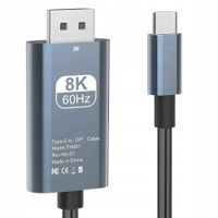 2 x Kabel przewód adapter USB-C na DisplayPort 8K/60Hz 2M do laptopa telefo