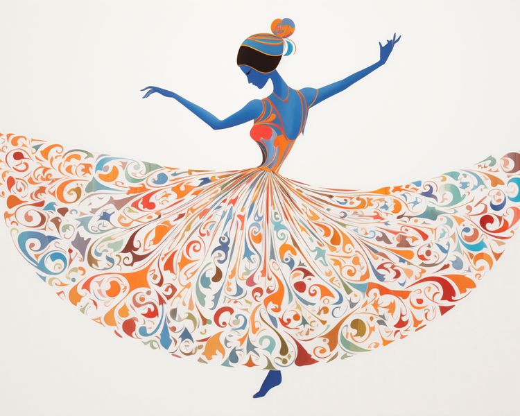 Plakat 50x40cm Wirująca Balerina zdjęcie 1