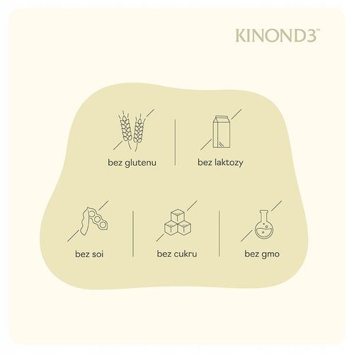 KINON D3 witamina K2 MK-7 + D3, 30 tabletek na Arena.pl