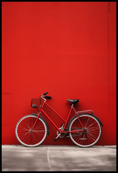 Plakat 67,5x100cm Czerwony Rower zdjęcie 2