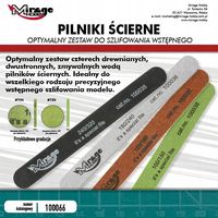 MIRAGE 100066 ZESTAW PILNIKÓW SANDING STICK SET [8