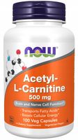 NOW Foods ACETYL L-CARNITINE ALC 500mg ALCAR KARNITYNA ODCHUDZANIE