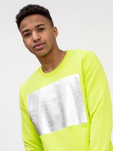 Męska Bluza Breezy Silver Panel Limonkowa XXL na Arena.pl