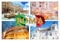 Rzym - magnes szklany