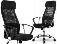 FOTEL BIUROWY KRZESŁO BIUROWE OBROTOWE MIKROSIATKA