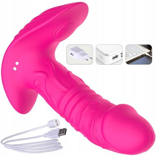 Posuwisty Wibrator Damski, Penis Motylek Pod Majtki, Dildo na Smartfon APP na Arena.pl