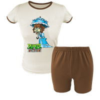 Krótka Piżama dziecięca Plants vs Zombie