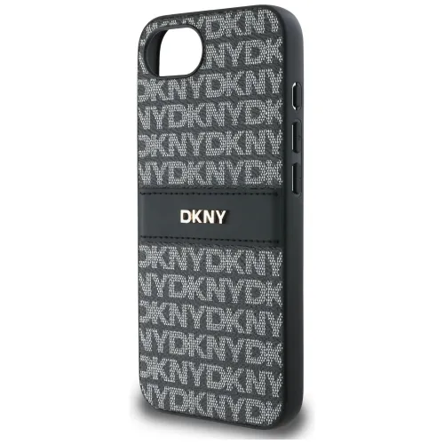 etui dkny repeat texture pattern with tonal stripe na iphone 16e - czarne na Arena.pl