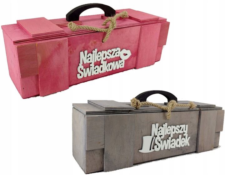 SKRZYNKA NA ALKOHOL PODZIĘKOWANIE DLA ŚWIADKÓW zdjęcie 1