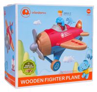 Drewniany Samolot Czerwony