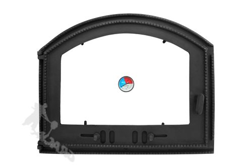 DRZWI C07 LEWE - 56X69 CM + TERMOMETR 0-250°C do pieca pizzy pizzeria żeliwne na Arena.pl