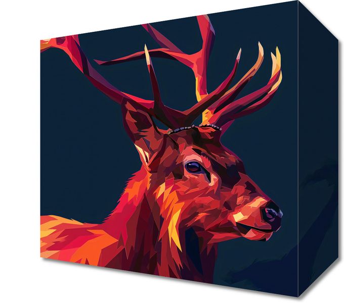 Obraz 20x20cm Jeleń w Geometrii zdjęcie 1