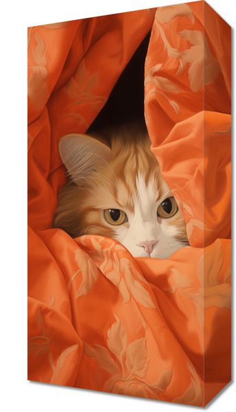 Obraz 20x40cm Ukryty Kot zdjęcie 1