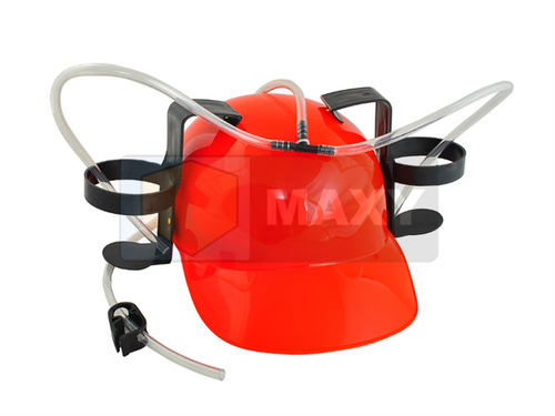 Kask piwny czerwony na Arena.pl